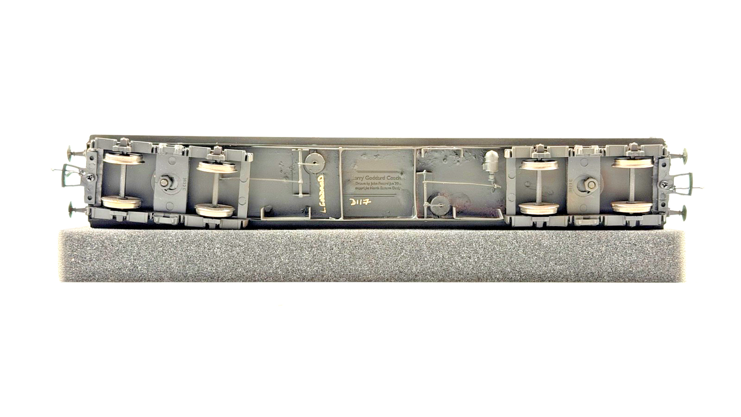 LARRY GODDARD 00 GAUGE BRASS KIT BUILT GWR DIA.117 CRIMSON SUBURBAN COACH W5500W