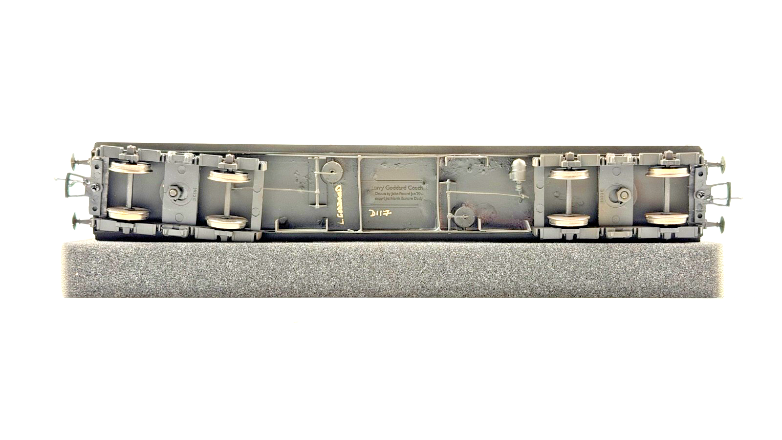 LARRY GODDARD 00 GAUGE BRASS KIT BUILT GWR DIA.117 CRIMSON SUBURBAN COACH W5500W