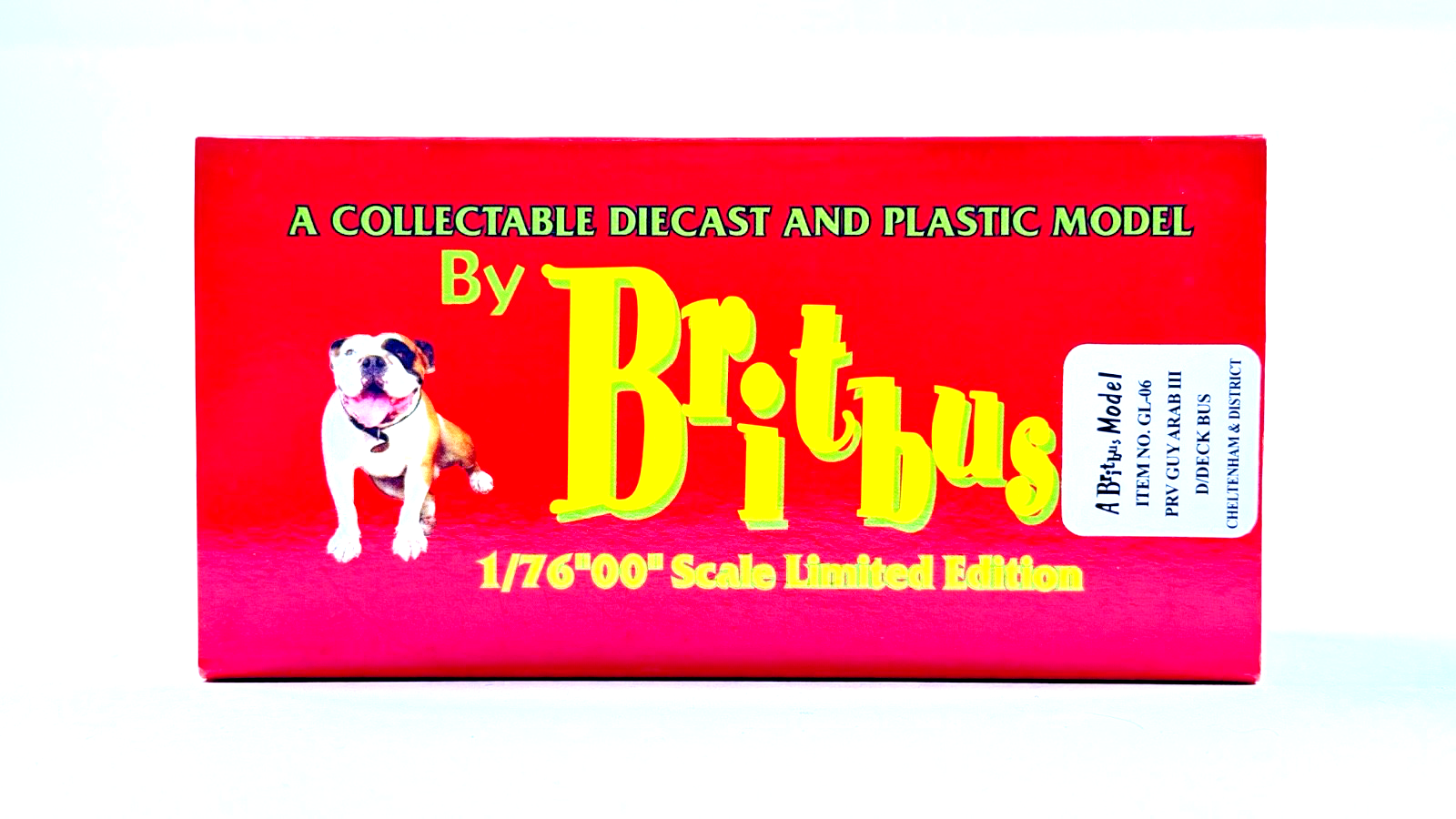 BRITBUS GL-06 - 1/76 SCALE - GUY ARAB III DOUBLE DECK CHELTENHAM & DISTRICT BUS