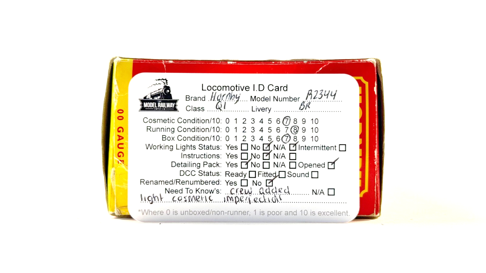 HORNBY 00 GAUGE - R2344 - BR BLACK 0-6-0 CLASS Q1 LOCOMOTIVE 33009 WEATHERED