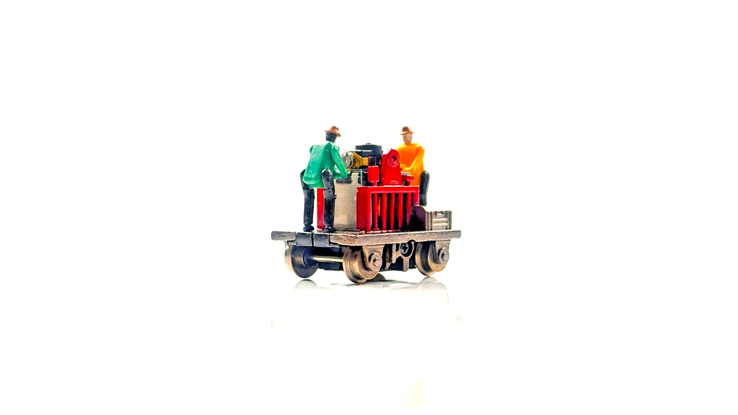 BACHMANN HO/00 GAUGE - 46202 - OPERATING GANDY DANCER HAND CAR - BOXED
