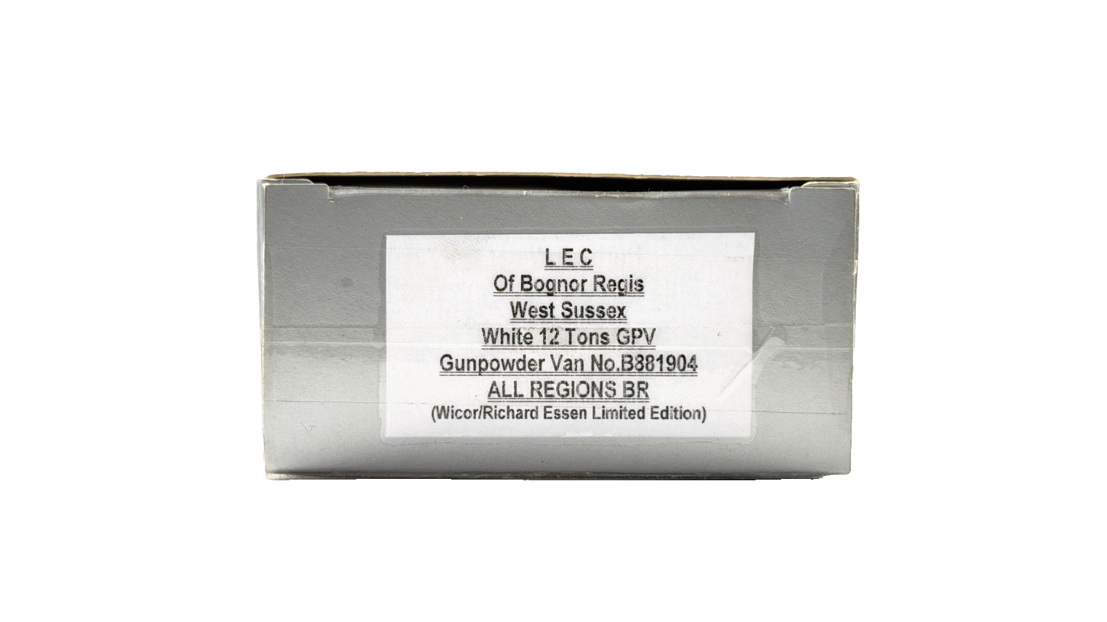 DAPOL 00 GAUGE - LEC BOGNOR REGIS WEST SUSSEX 12T GPV VAN (LIMITED EDITION)