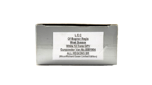 DAPOL 00 GAUGE - LEC BOGNOR REGIS WEST SUSSEX 12T GPV VAN (LIMITED EDITION)