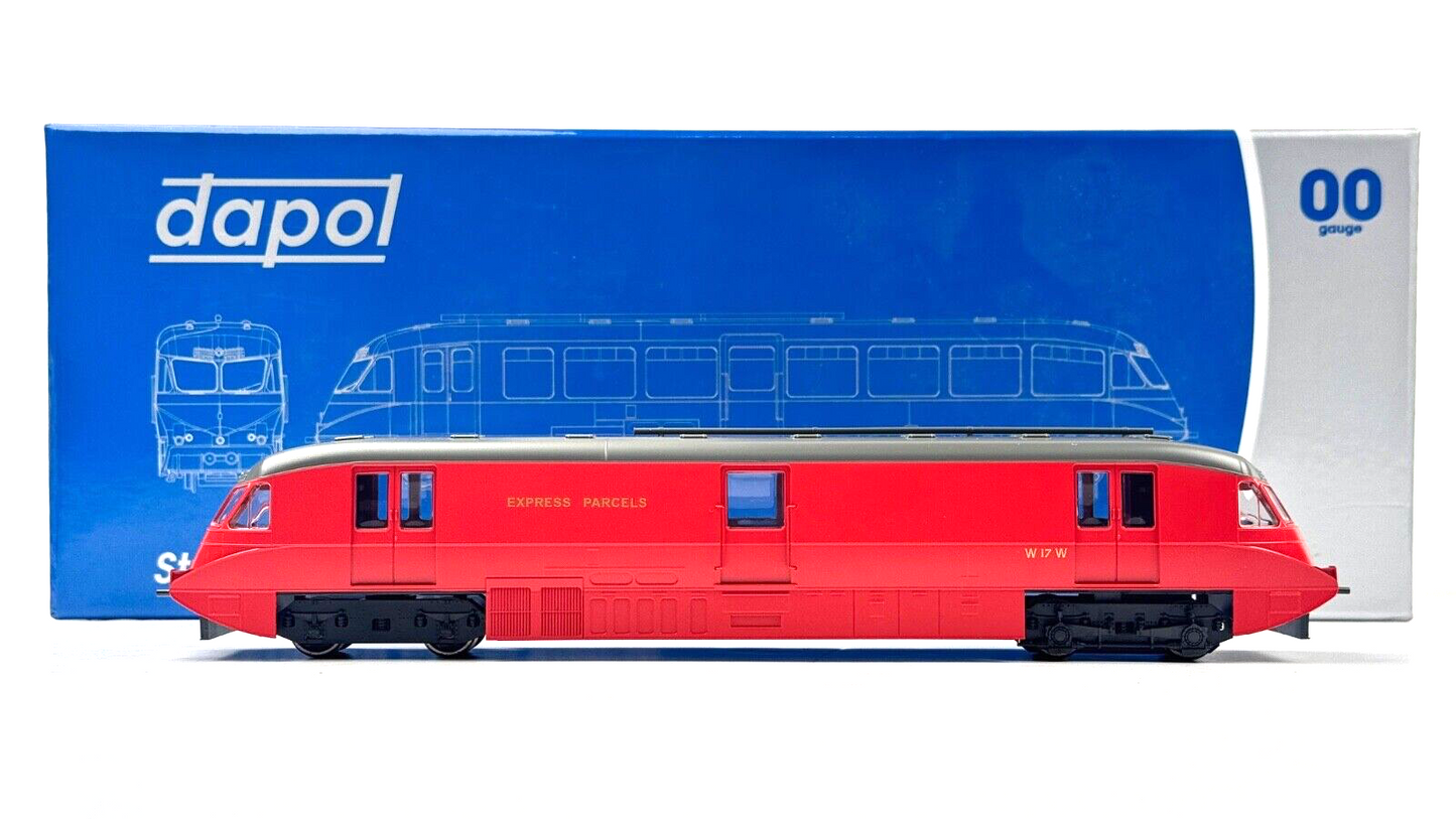 DAPOL 00 GAUGE - 4D-011-101 - STREAMLINED RAILCAR 17 EXPRESS PARCELS BR CRIMSON