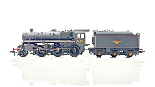BACHMANN 00 GAUGE - 32-956 - BR STANDARD 4MT 76066 BR LINED BLACK LATE WEATHERED