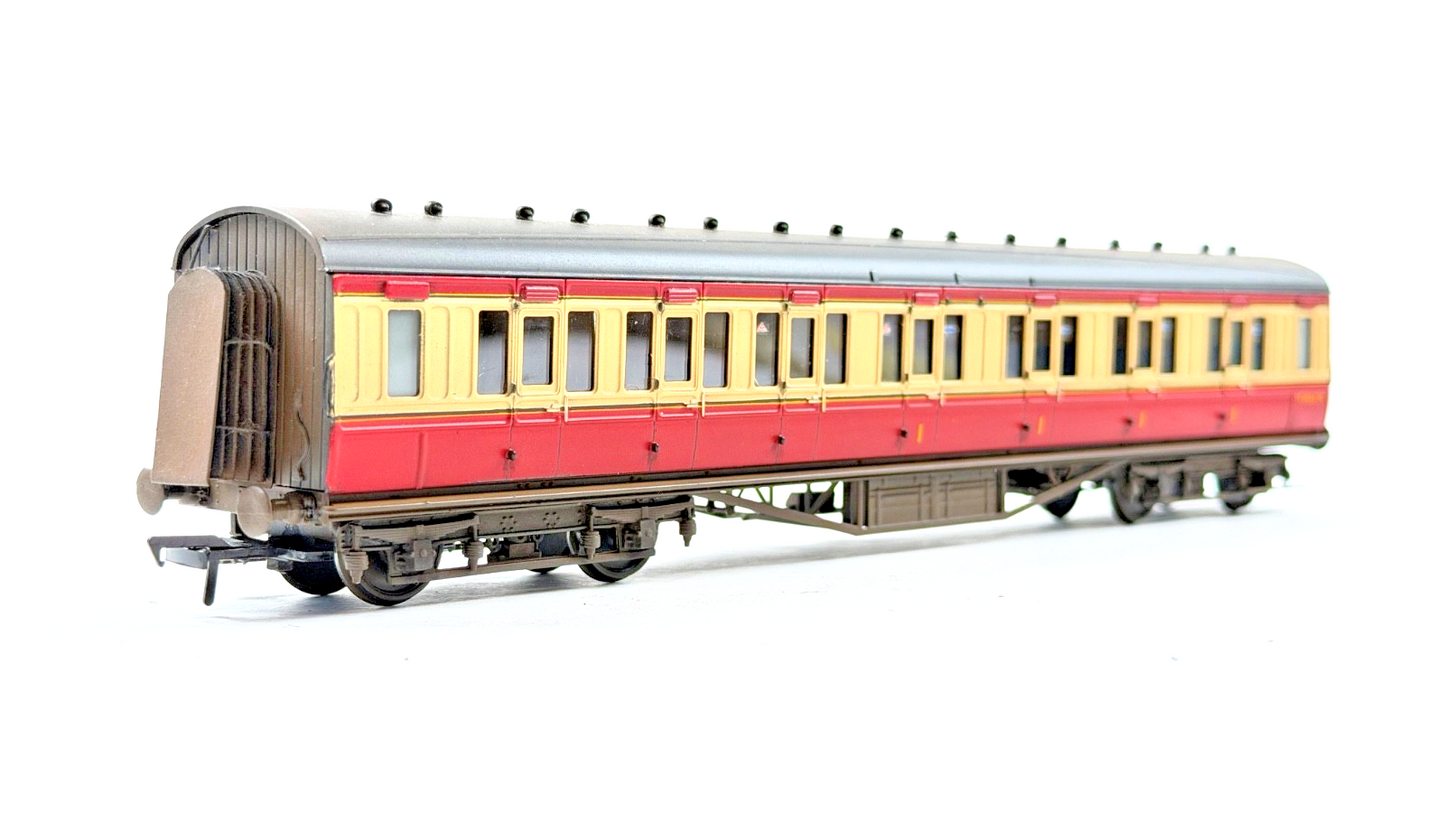 LARRY GODDARD 00 GAUGE BRASS KIT BUILT 57' EX LMS PERIOD CRIMSON/CR COACH M3503M