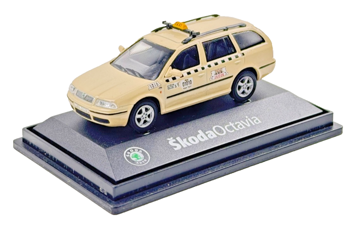 ABREX 1/72 SCALE - SKODA OCTAVIA CREAM ESTATE TAXI - BOXED
