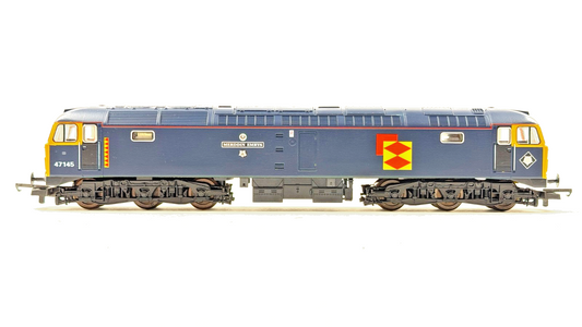 LIMA 00 GAUGE - 204860A - CLASS 47 DIESEL 47145 TINSLEY BLUE MERDDIN EMRYS BOXED