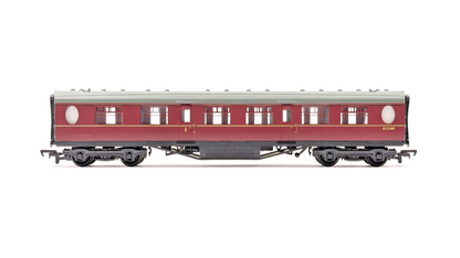BACHMANN 00 GAUGE - RAKE OF 2 BR MAROON THOMPSON PASSENGER COACHES UNBOXED