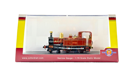 STATIC OXFORD RAIL 1/76 - OR76IOM001 - I.O.M RAILWAYS NO.10 G.H WOOD INDIAN RED