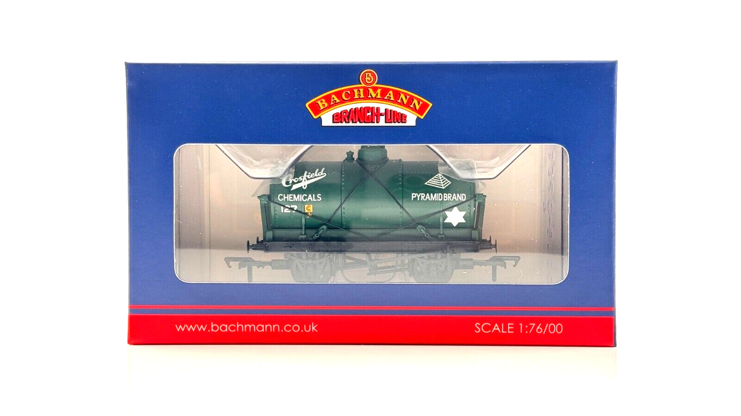 BACHMANN 00 GAUGE - 37-682A - 14 TON TANK WAGON 'CROSFIELD CHEMICALS' GREEN NEW