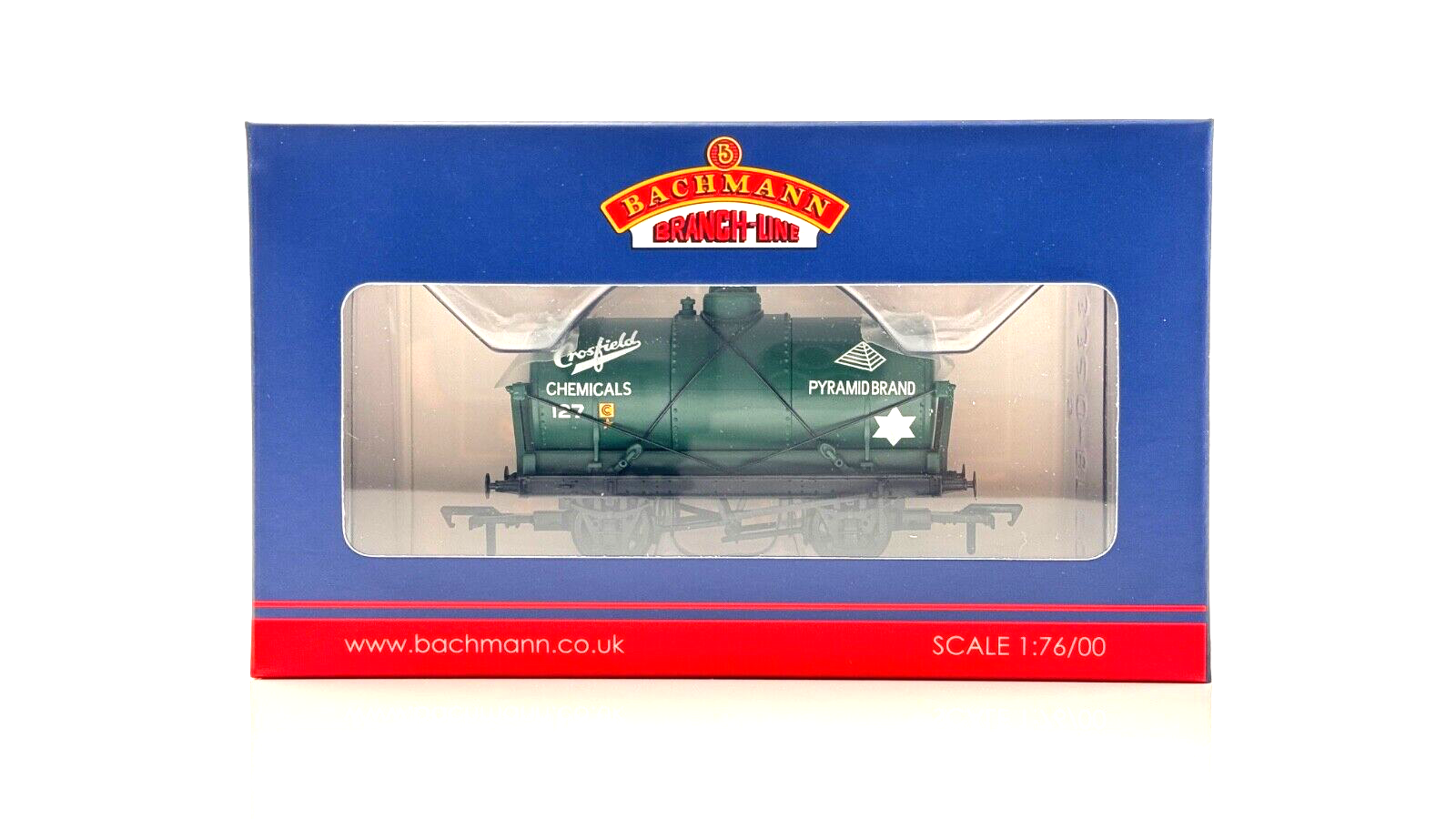 BACHMANN 00 GAUGE - 37-682A - 14 TON TANK WAGON 'CROSFIELD CHEMICALS' GREEN NEW