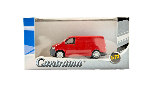 CARARAMA 1/72 SCALE - VW VOLKSWAGEN T5 TRANSPORTER PANEL VAN RED - BOXED