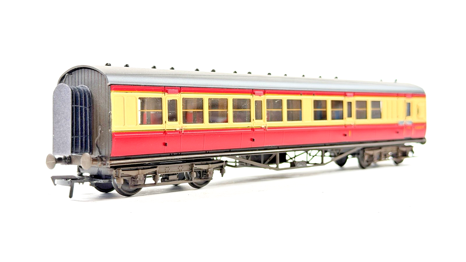 LARRY GODDARD 00 GAUGE BRASS KIT BUILT 57' EX LMS PERIOD CRIMSON/CR COACH M6666M