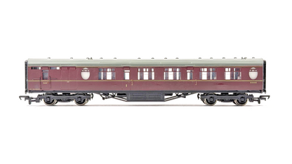 BACHMANN 00 GAUGE - RAKE OF 2 BR MAROON THOMPSON PASSENGER COACHES UNBOXED