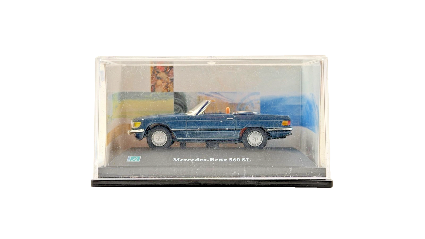 CARARAMA 1/72 SCALE - MERCEDES BENZ 560 SL CONVERTIBLE DARK BLUE - BOXED