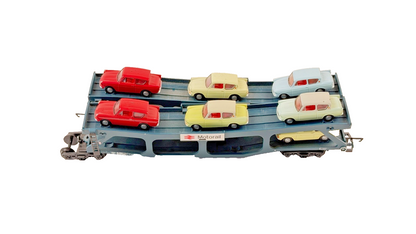 HORNBY 00 GAUGE - R6397 - MOTORAIL CAR TRANSPORTER INC 8 CARS BOXED