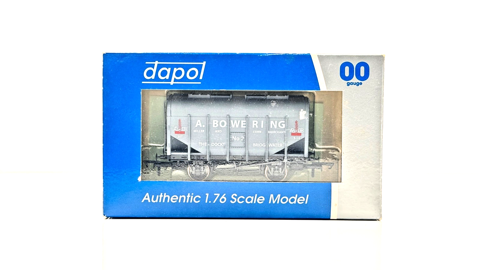 DAPOL 00 GAUGE - A BOWERING 20T GRAIN HOPPER NO.2 BRIDGWATER DOCKS - BOXED