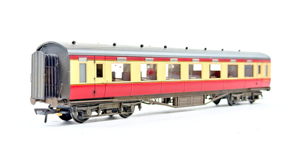 LARRY GODDARD 00 GAUGE BRASS KIT BUILT D.1807 BR CRIMSON CREAM COACH M8706M