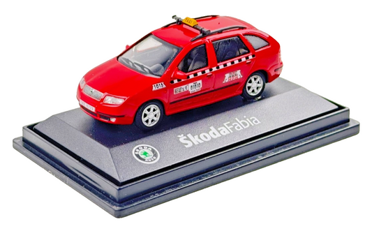 ABREX 1/72 SCALE - SKODA FABIA RED ESTATE TAXI - BOXED