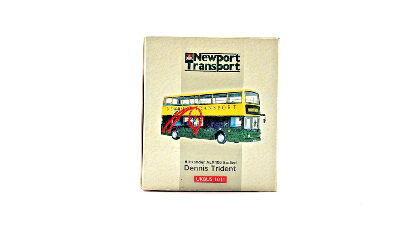 CMNL NORTHCORD 1/76 SCALE - UKBUS1011 - DENNIS TRIDENT NEWPORT TRANSPORT BOXED