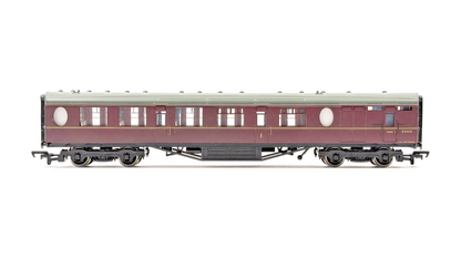 BACHMANN 00 GAUGE - RAKE OF 2 BR MAROON THOMPSON PASSENGER COACHES UNBOXED