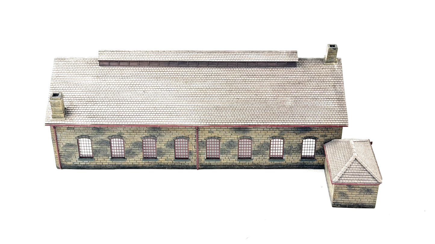 BACHMANN 00 GAUGE SCENECRAFT - 44-0157 - NER 2 ROAD ENGINE SHED - UNBOXED