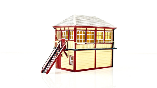 HORNBY SKALEDALE 00 GAUGE - R8853 - EAST SIGNAL BOX - UNBOXED (NEEDS REPAIR)