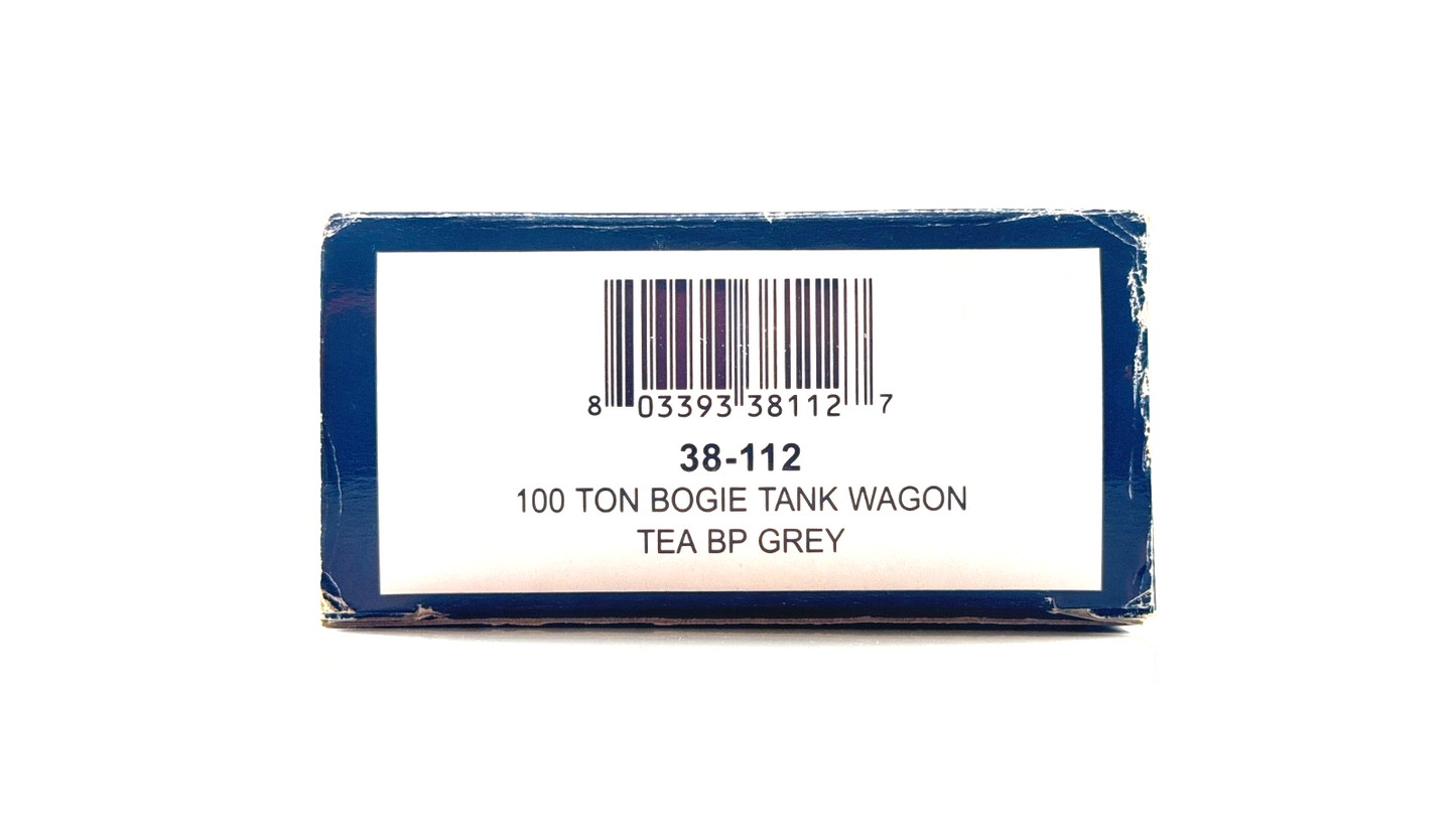 BACHMANN 00 GAUGE - 38-112 - 100 TON TEA BOGIE TANK WAGON BP GREY BOXED