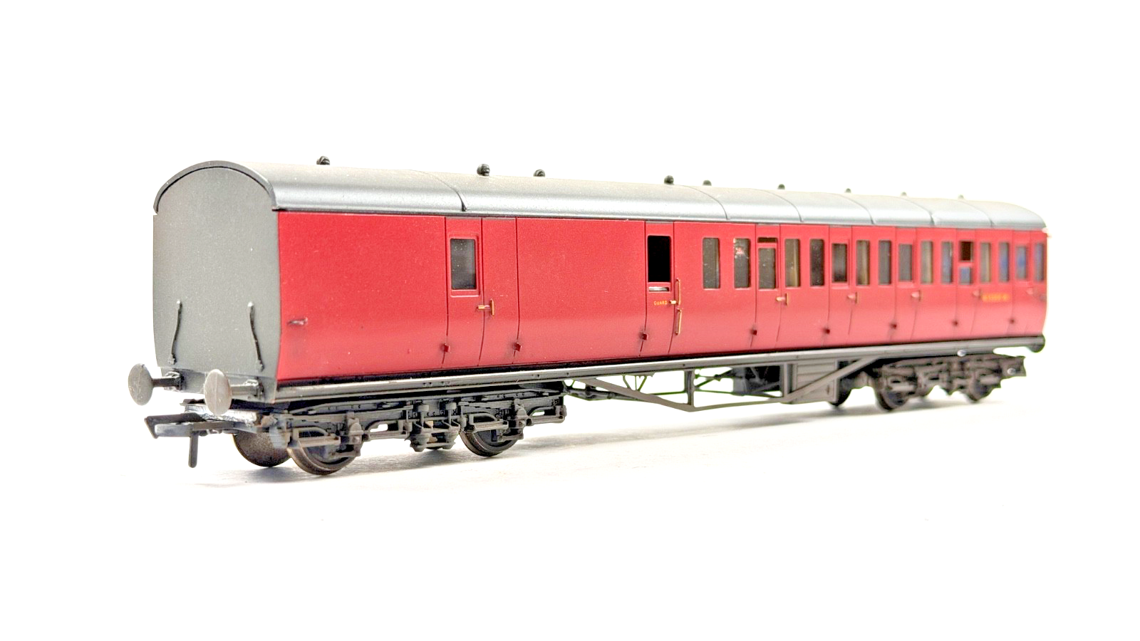 LARRY GODDARD 00 GAUGE BRASS KIT BUILT GWR DIA.117 CRIMSON SUBURBAN COACH W5500W
