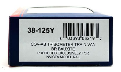 BACHMANN 00 GAUGE - 38-125Y - COV-AB TRIBOMETER TRAIN VAN BR BAUXITE (INVICTA)