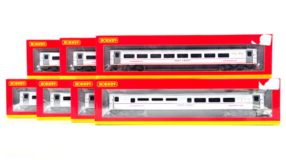 HORNBY 00 GAUGE - EAST TRAINS MK4 STANDARD/1ST CLASS/BUFFET CAR COACHES X 7
