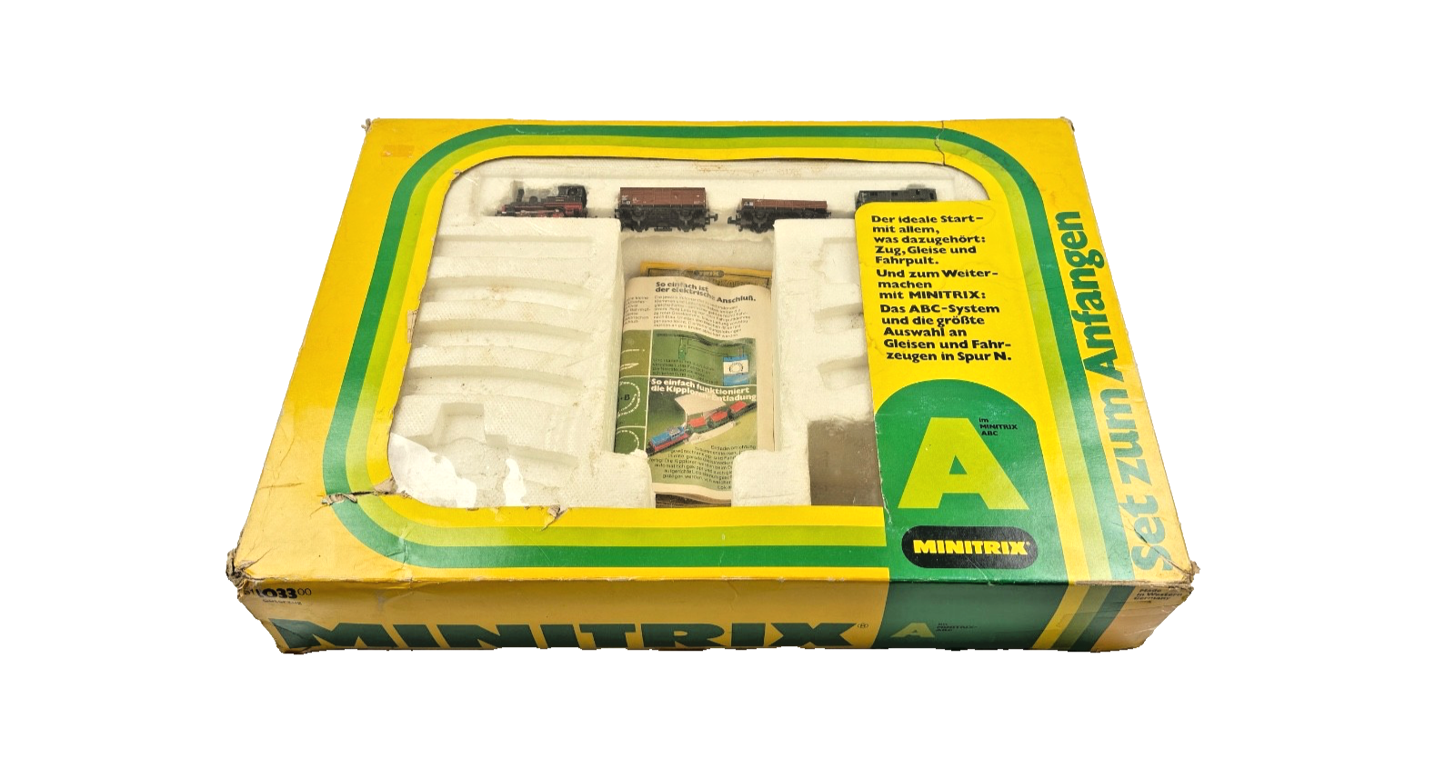 MINITRIX N GAUGE *INCOMPLETE* 11033 STEAM LOCOMOTIVE STARTER SET SPARES REPAIRS