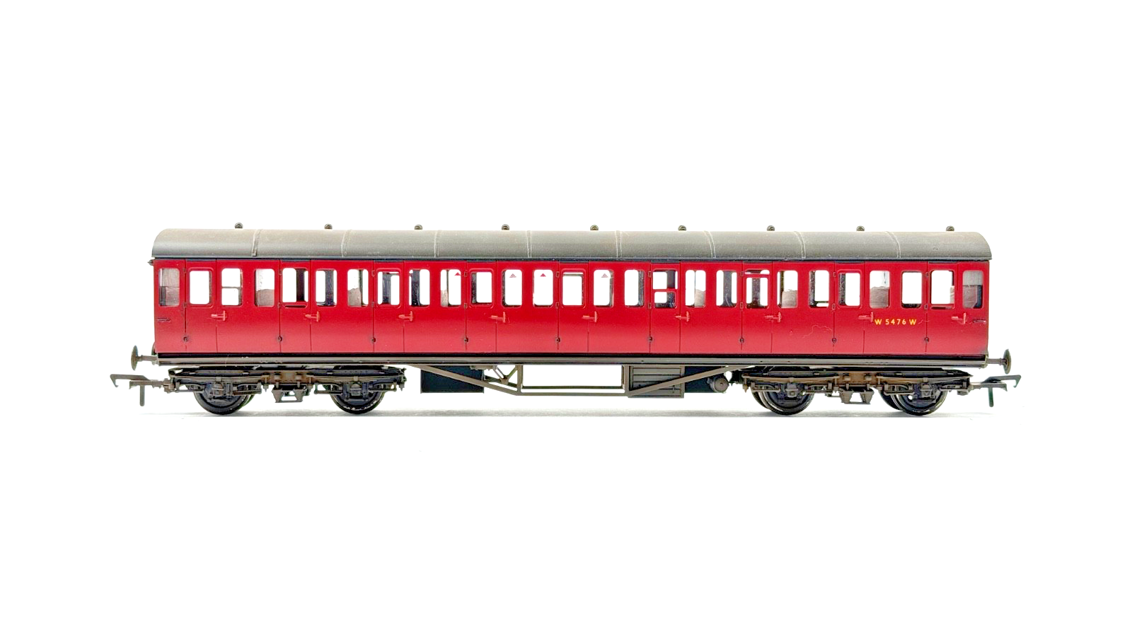 LARRY GODDARD 00 GAUGE BRASS KIT BUILT GWR DIA.121 CRIMSON SUBURBAN COACH W5476W