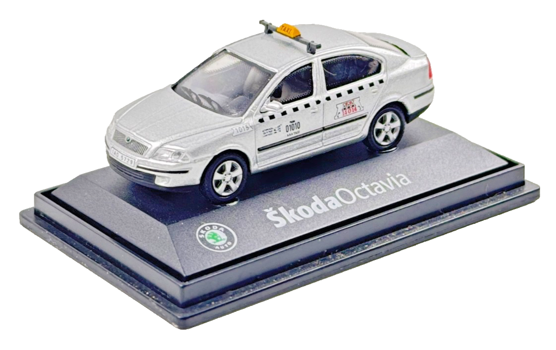 ABREX 1/72 SCALE - SKODA OCTAVIA SILVER SALOON TAXI - BOXED