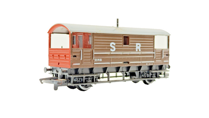 HORNBY 00 GAUGE - R029 - SR SOUTHERN BROWN BRAKE VAN 55918 BOXED