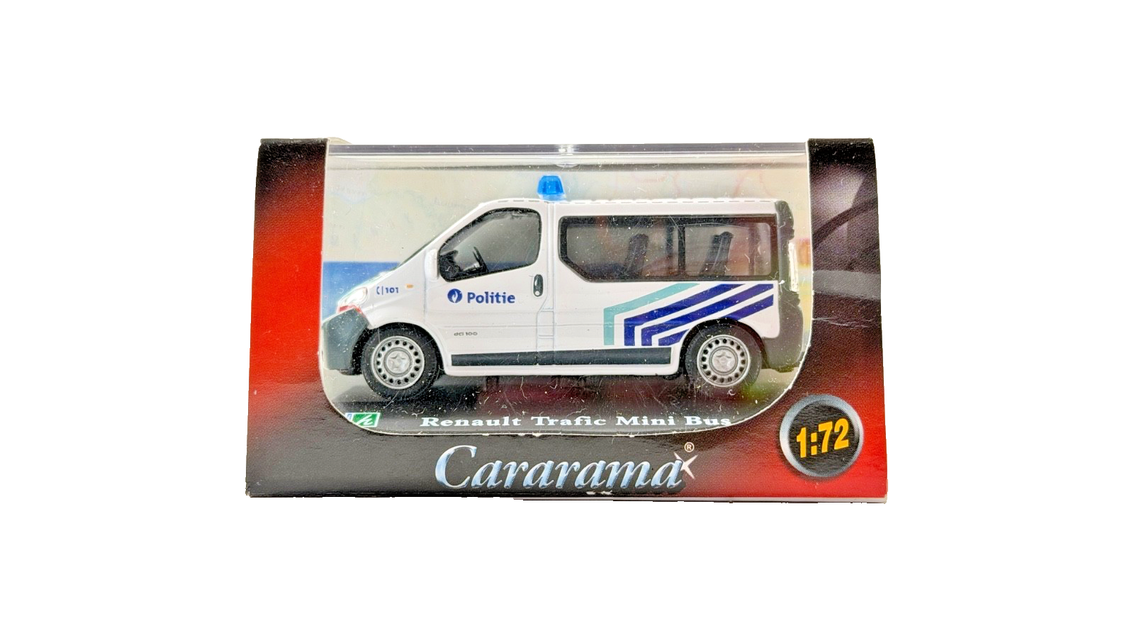 CARARAMA 1/72 SCALE - RENAULT TRAFIC MINIBUS POLITIE POLICE VAN - BOXED
