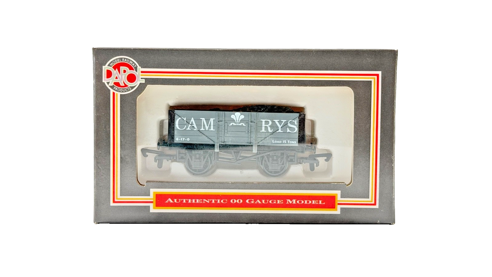 DAPOL 00 GAUGE - CAM RYS COLLIERY MINERAL OPEN PLANK WAGON (LIMITED EDITION)