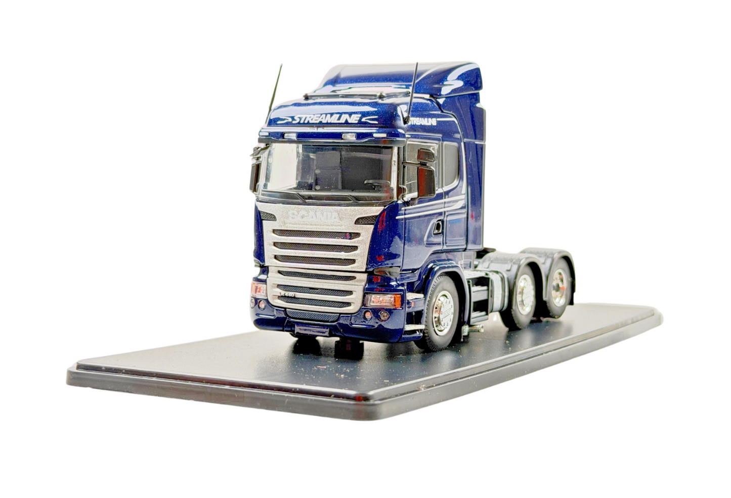 TEKNO 1/50 SCALE - 1599744 - SCANIA R440 STREAMLINE BLUE 6X2 TRACTOR UNIT BOXED
