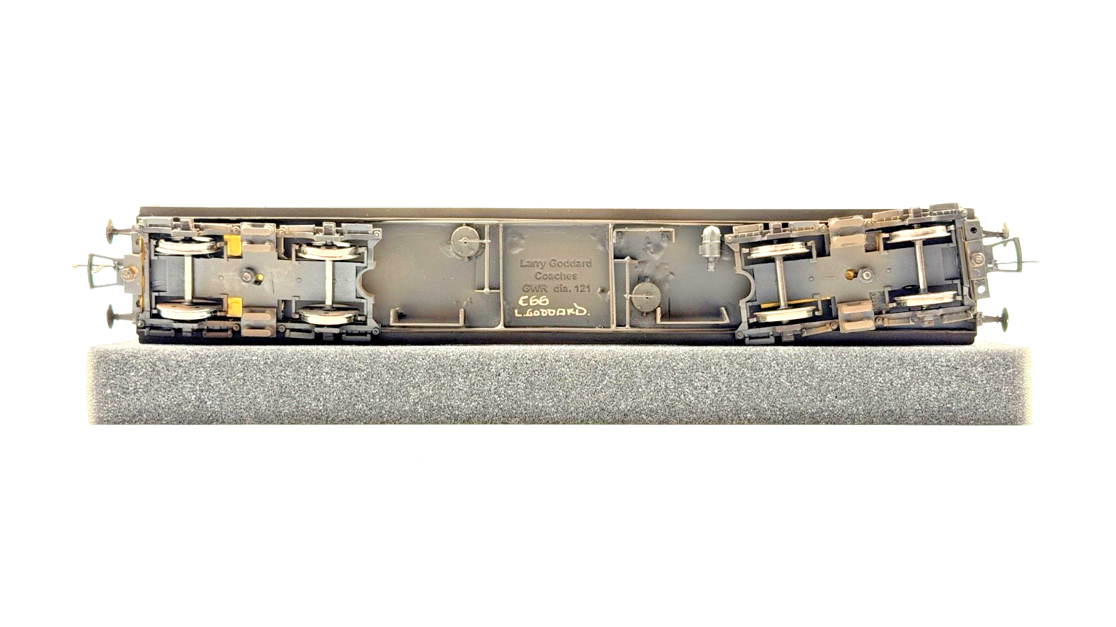 LARRY GODDARD 00 GAUGE BRASS KIT BUILT GWR DIA.121 CRIMSON SUBURBAN COACH W5476W