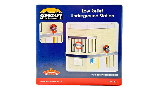 BACHMANN 00 GAUGE SCENECRAFT - 44-221 - LOW RELIEF LONDON UNDERGROUND STATION